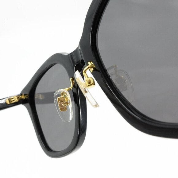 Gucci GG1000 Wayfarer Sunglasses Black Gray OS - Picture 6 of 16